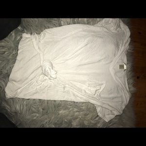 plain white loose top